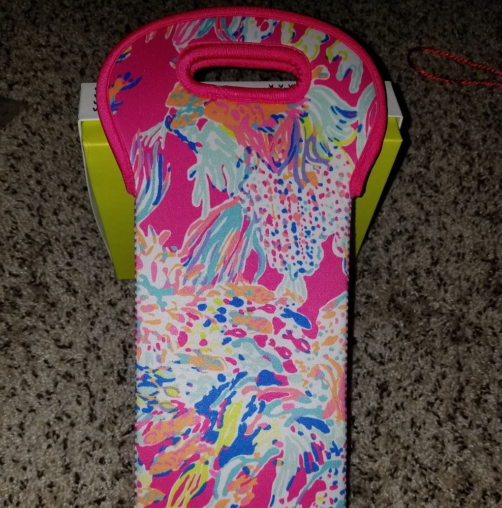 Lily Pulitzer wine tote